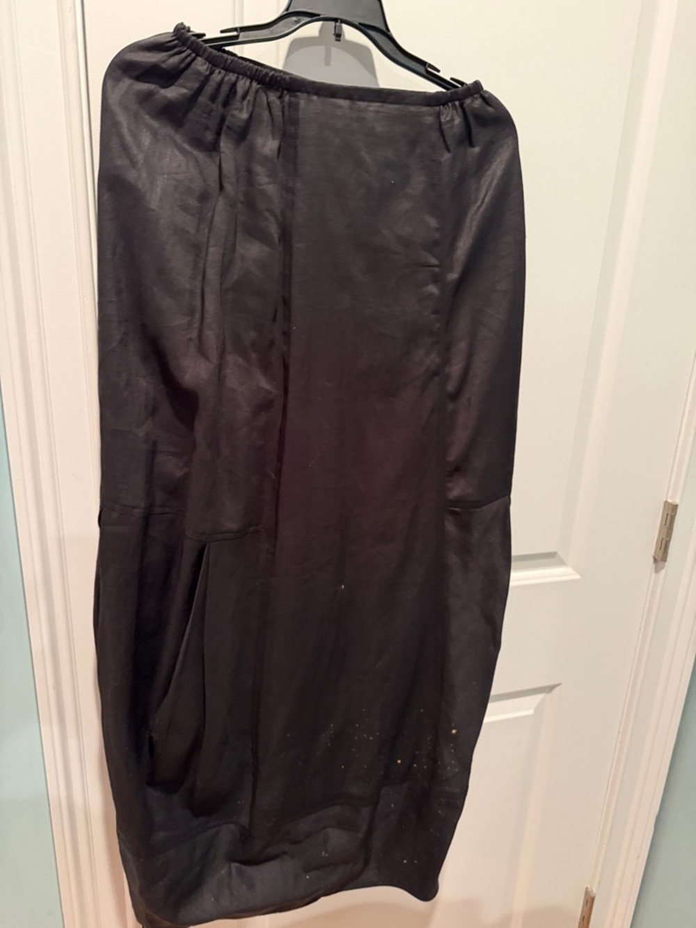 cleo Black Maxi Skirt with Elastic Waist